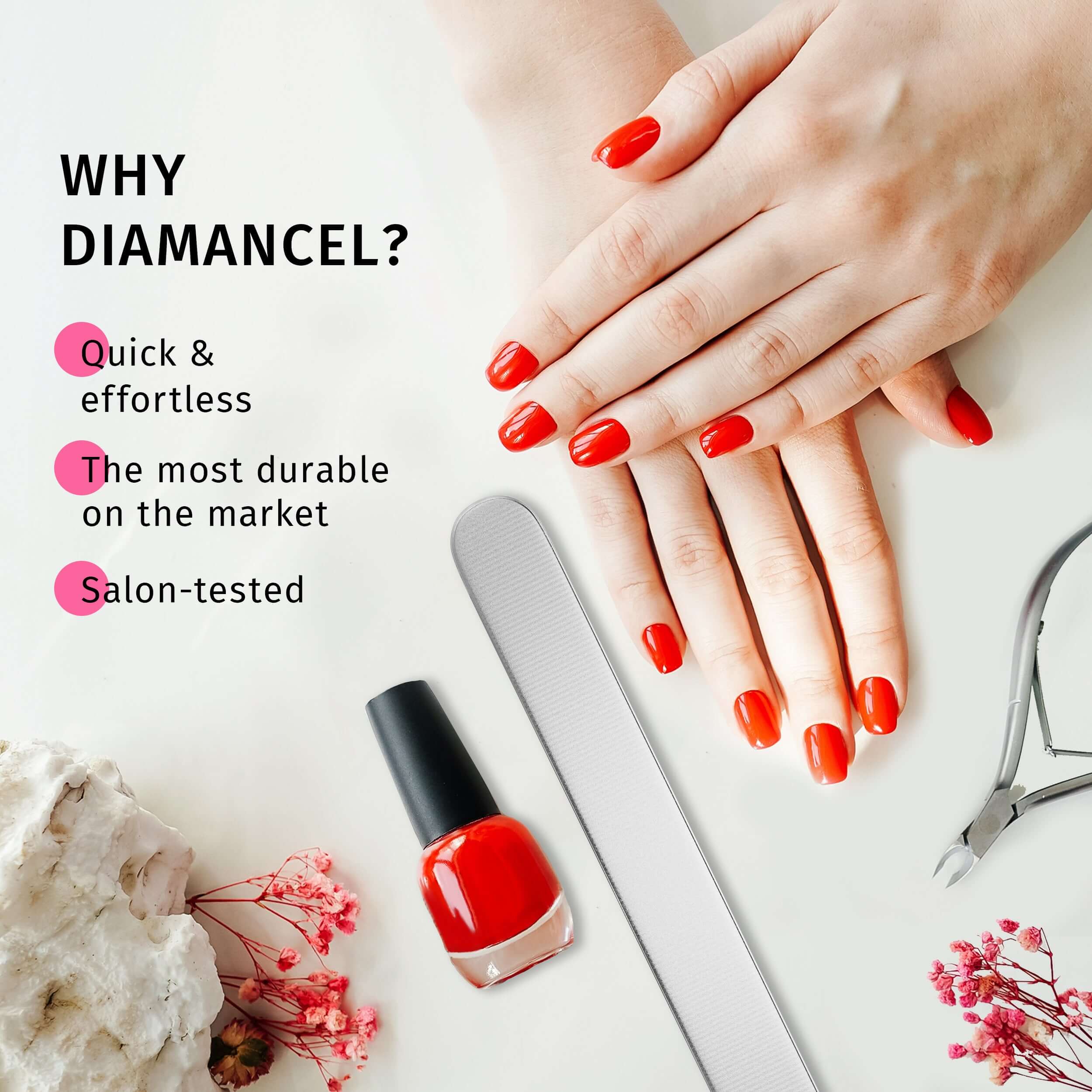 Choisissez la meilleure lime à ongles diamant , la lime Diamancel parce qu'elles sont durables, efficaces, Sécuritaire et hygiénique.